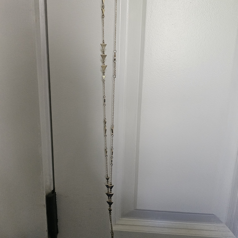 Gold and Silver Long Necklace